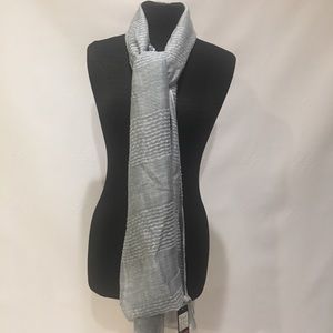 Silver grey shawl scarf wrap hijab turban NWT